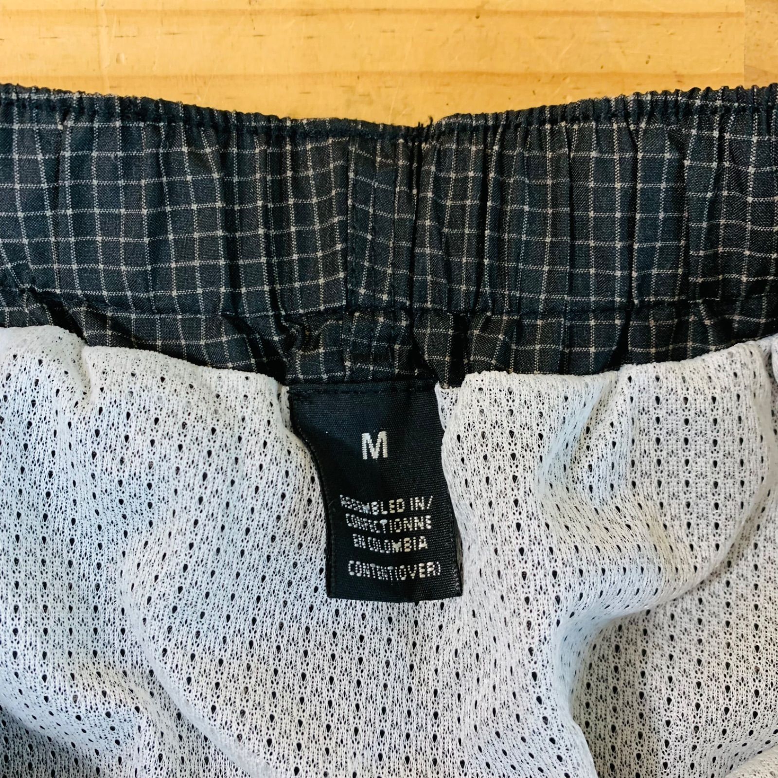 patagonia 95年製 リバーショーツ ブラック グリッド 波タグ M patagonia 95年製 リバーショーツ ブラック グリッド 波タグ M