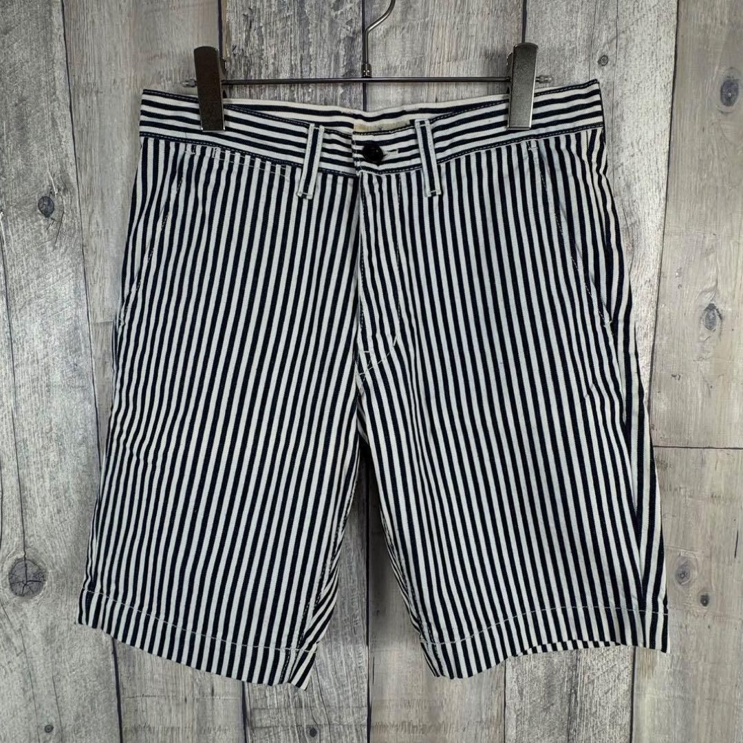JAPAN BLUE JEANS ヒッコリー ストライプ デニムショーツ