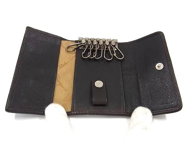Salvatore Ferragamo フェラガモ ガンチーニ柄 キャンバス×レザー 6連