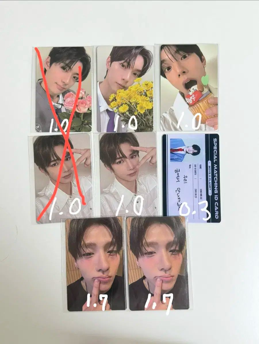 BOYS PLANET2 ボイプラ2 展示会 プリントフォト サンヒョン 7枚 BOYS PLANET2 トレカ チョン・サンヒョン BOYS II PLANET サンヒョン