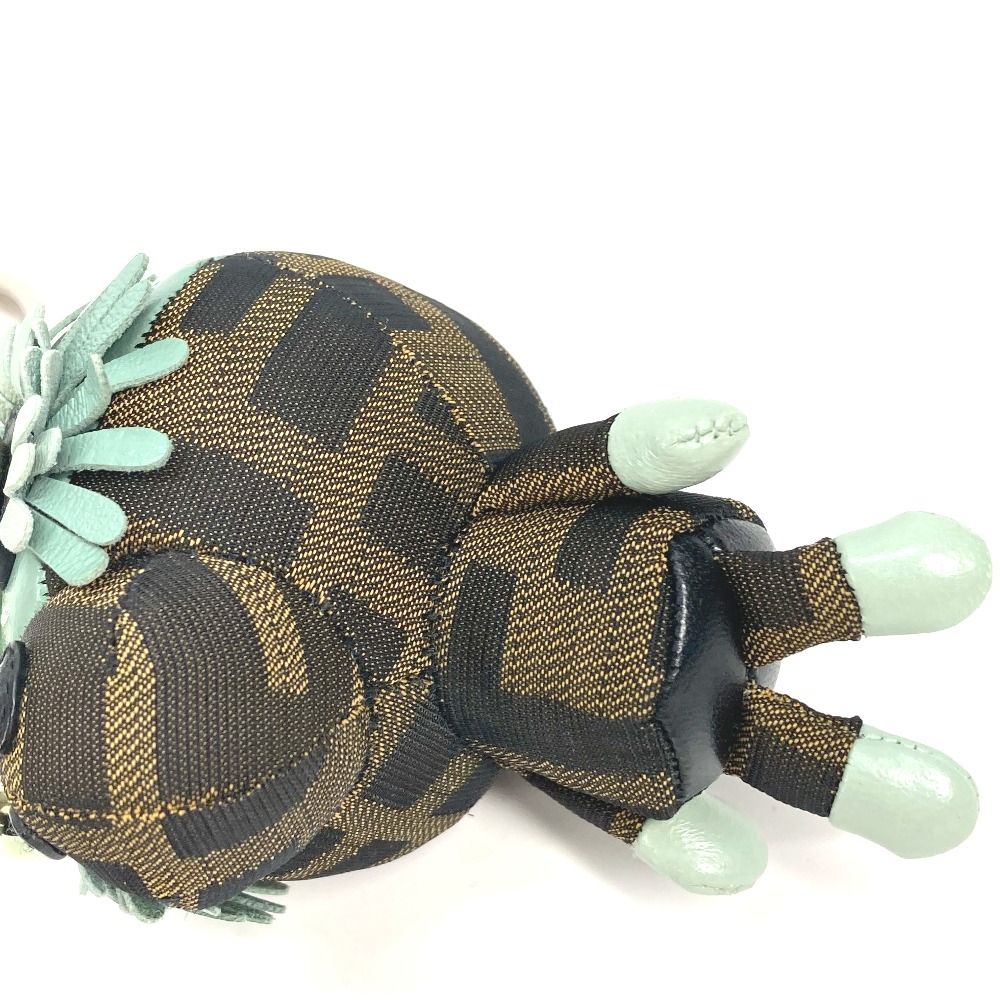 FENDI フェンディ チャーム スペース モンキー キャンバス/レザー