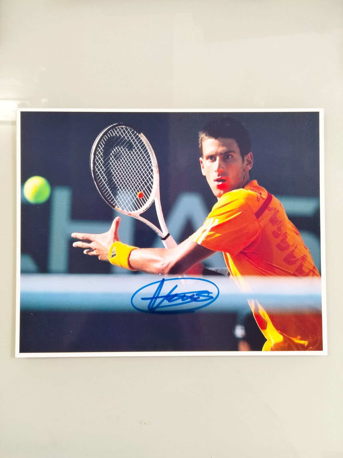 ノバク・ジョコビッチ直筆サイン入り超 特大写真… Novak Đoković