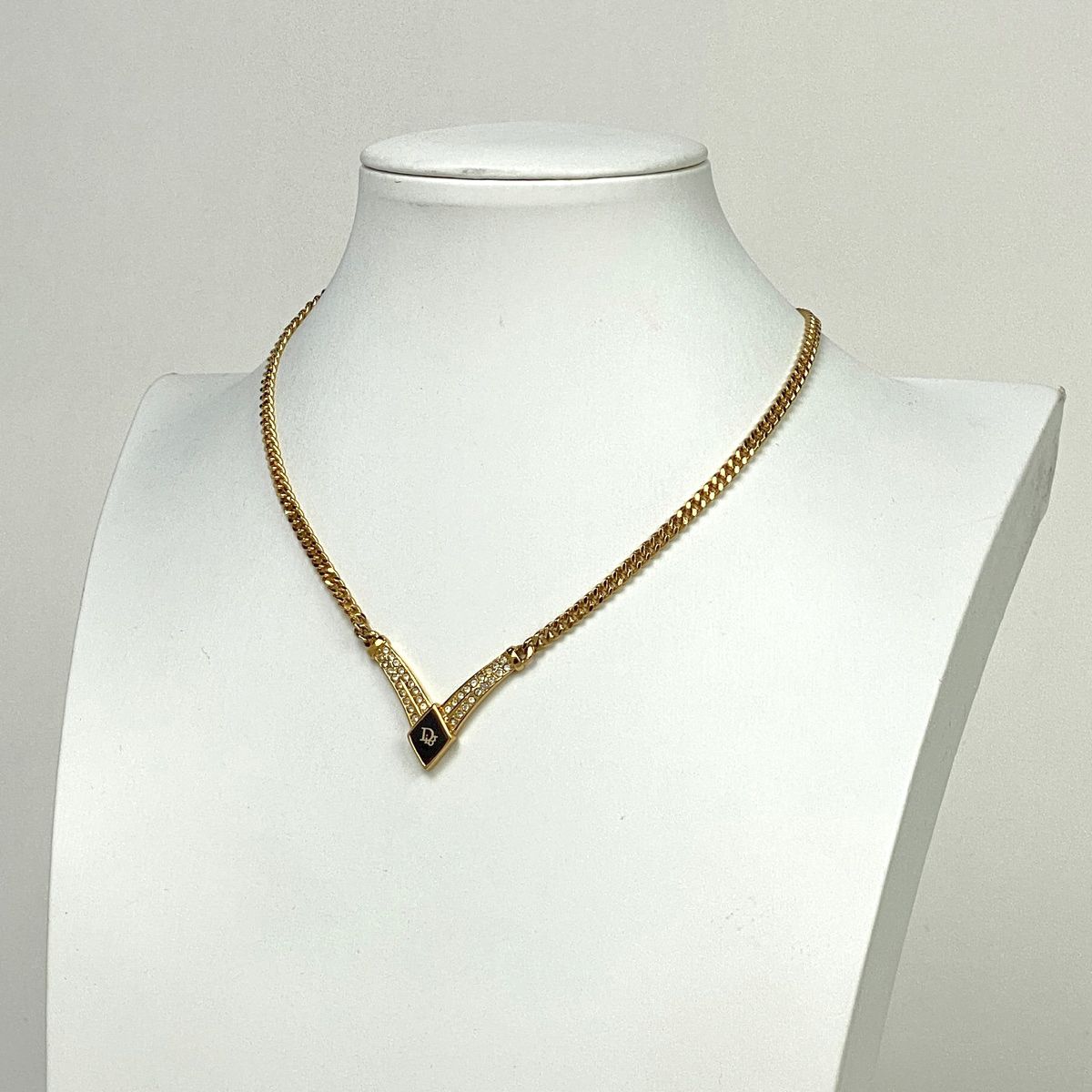 クリスチャンディオール Christian Dior ロゴ ラインストーン