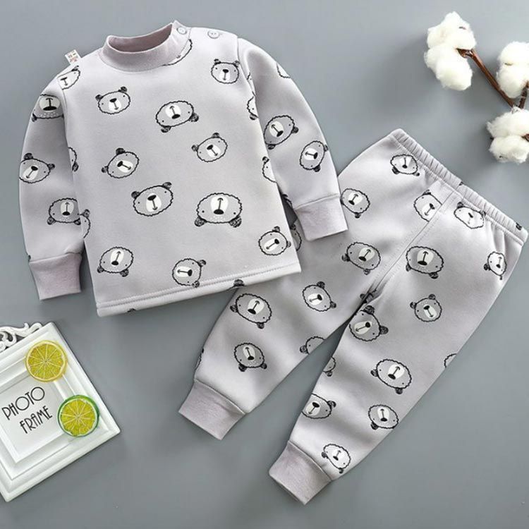  子供 パジャマ 裏起毛 ルームウェア 上下セット 2点セット 部屋着 インナー 秋冬 冬用 両面起毛 かわいい 暖かい 子供服 キッズ 女の子 男の子 長袖 シンプル 温い あたたかい 防寒 ジュニア dongdong 12913 パジャマ パジャマ バスローブ