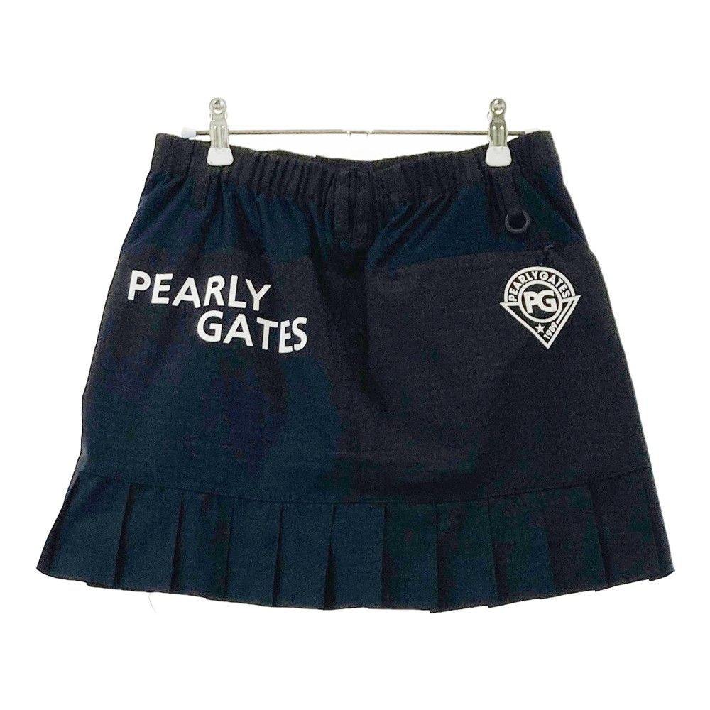 サイズ：0 PEARLY GATES パーリーゲイツ  蓄熱 プリーツ切替 スカート 総柄 ネイビー系 [240101412203] ゴルフウェア レディース ストスト サイズ：0 PEARLY GATES パーリーゲイツ 蓄熱 プリーツ切替 スカート