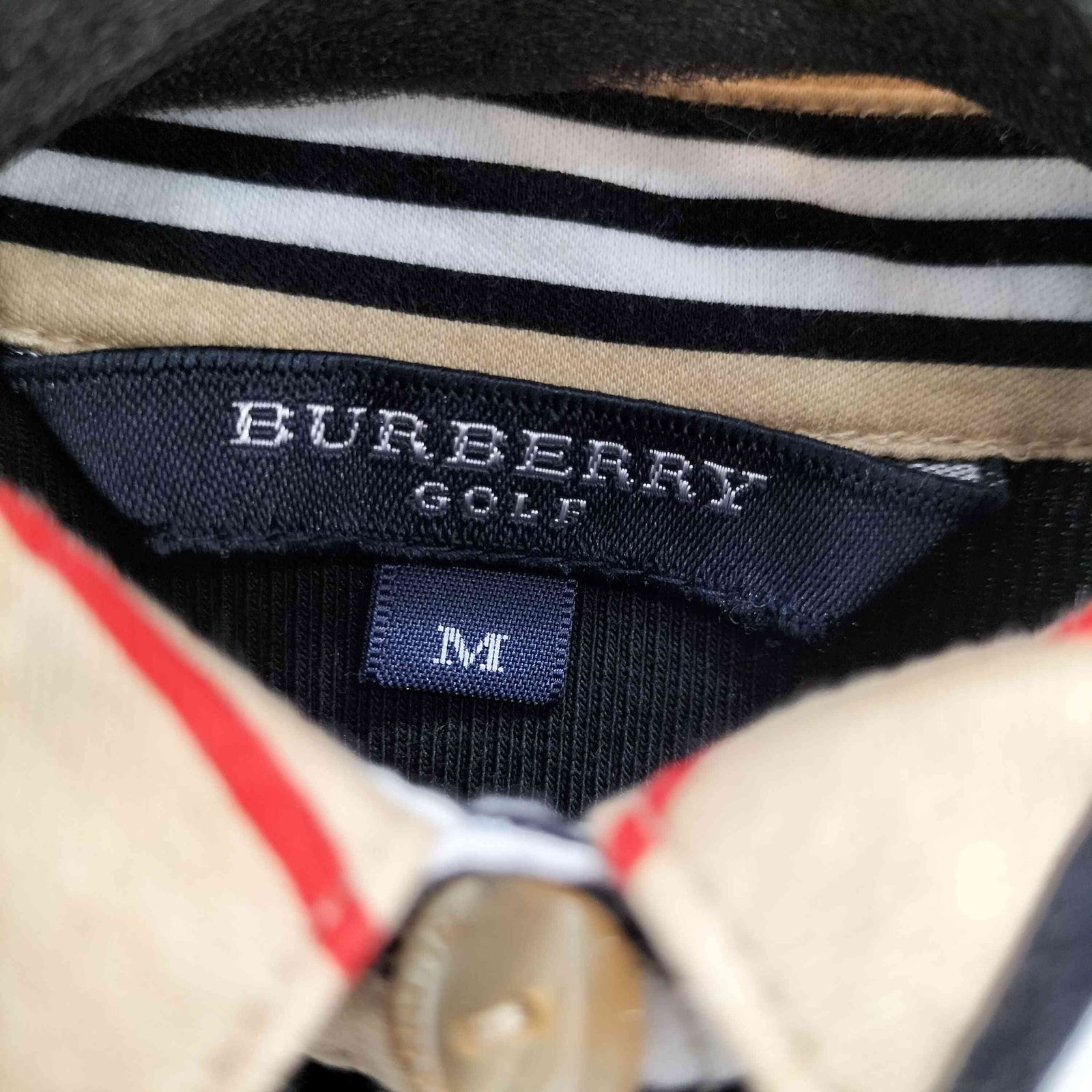 バーバリーゴルフ BURBERRY GOLF 切替 ニット ポロシャツ