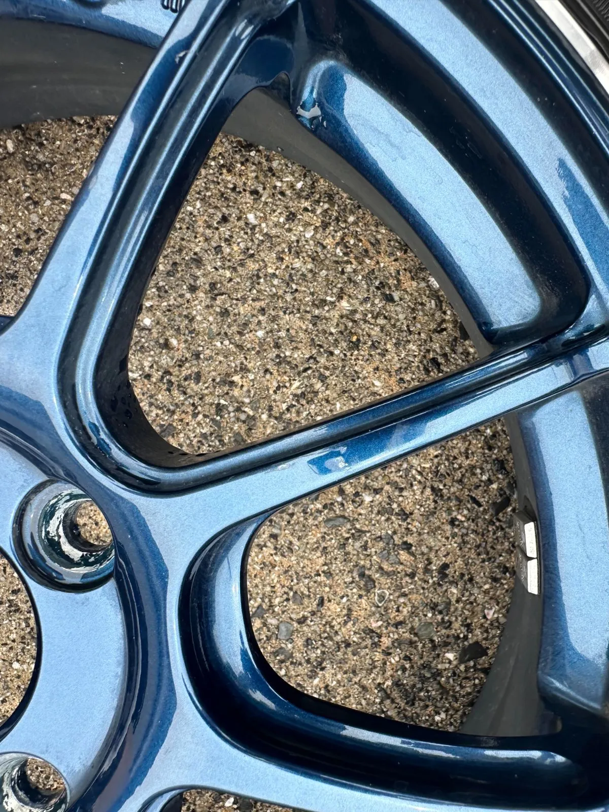 アドバンレーシング 15×5J 4穴 インディゴブルー RZ2 ポテンザ