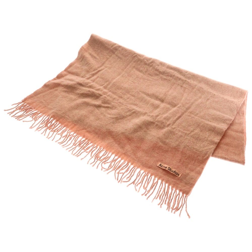 Acne Studios アクネ ストゥディオズ フリンジ ウールスカーフ マフラー ピンク CA0102