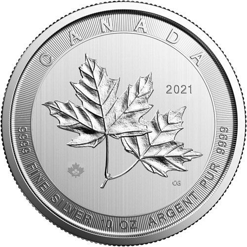保証書・カプセル付き] 2021年 (新品) カナダ「メイプルリーフ」純銀 