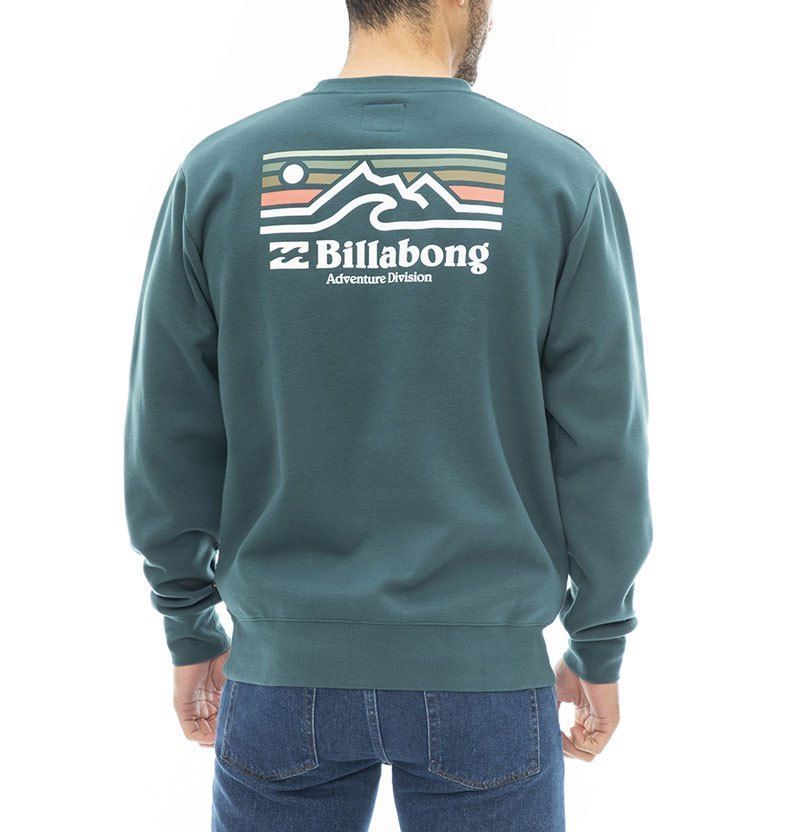 【SALE】2023秋冬 新品【BILLABONG/ビラボン】【A/Div.】 ADIV LOGO CREW 撥水トレーナー DTL メンズ BD012-012