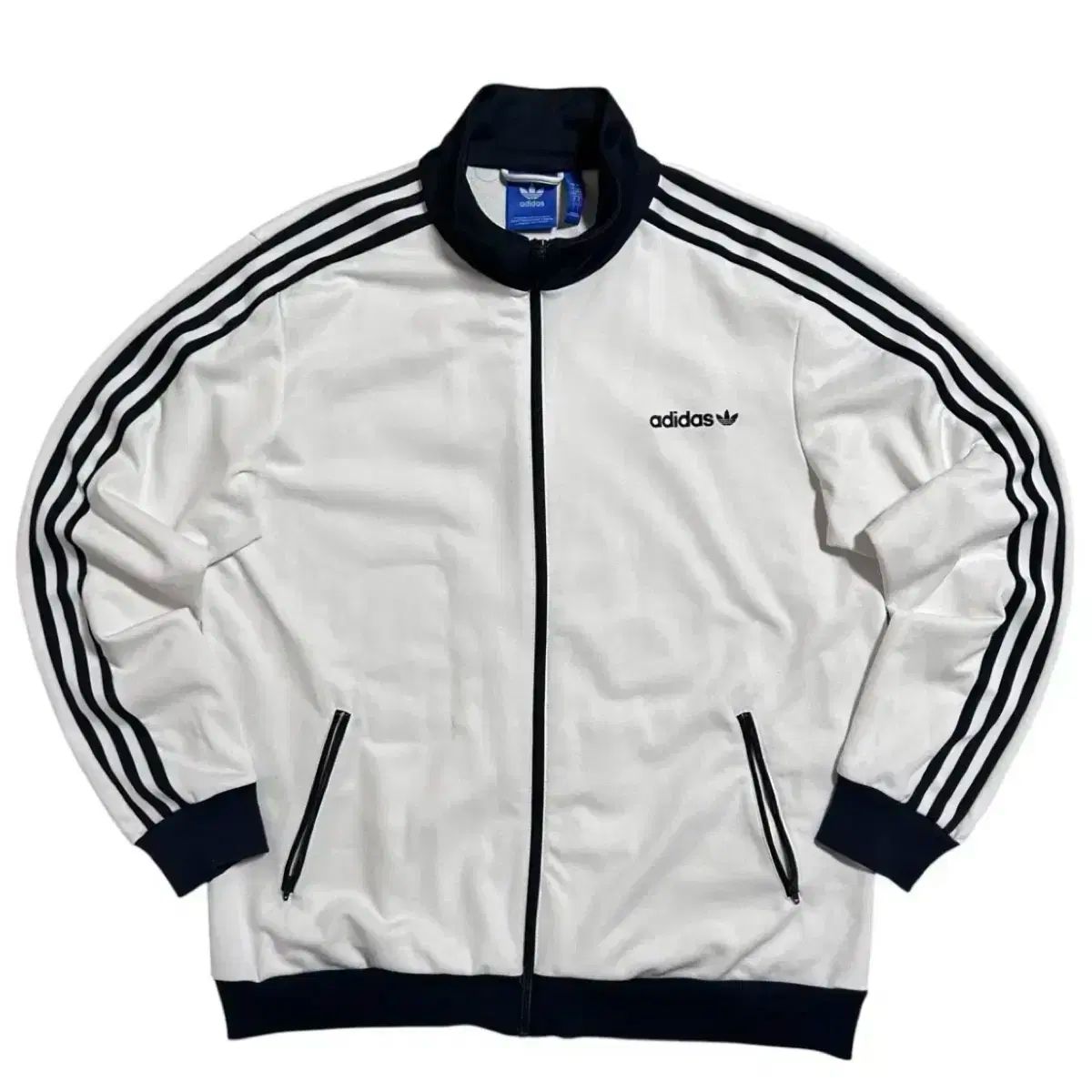 adidas ベッケンバウアー ジャージ トラックジャケット ネイビー 白 L