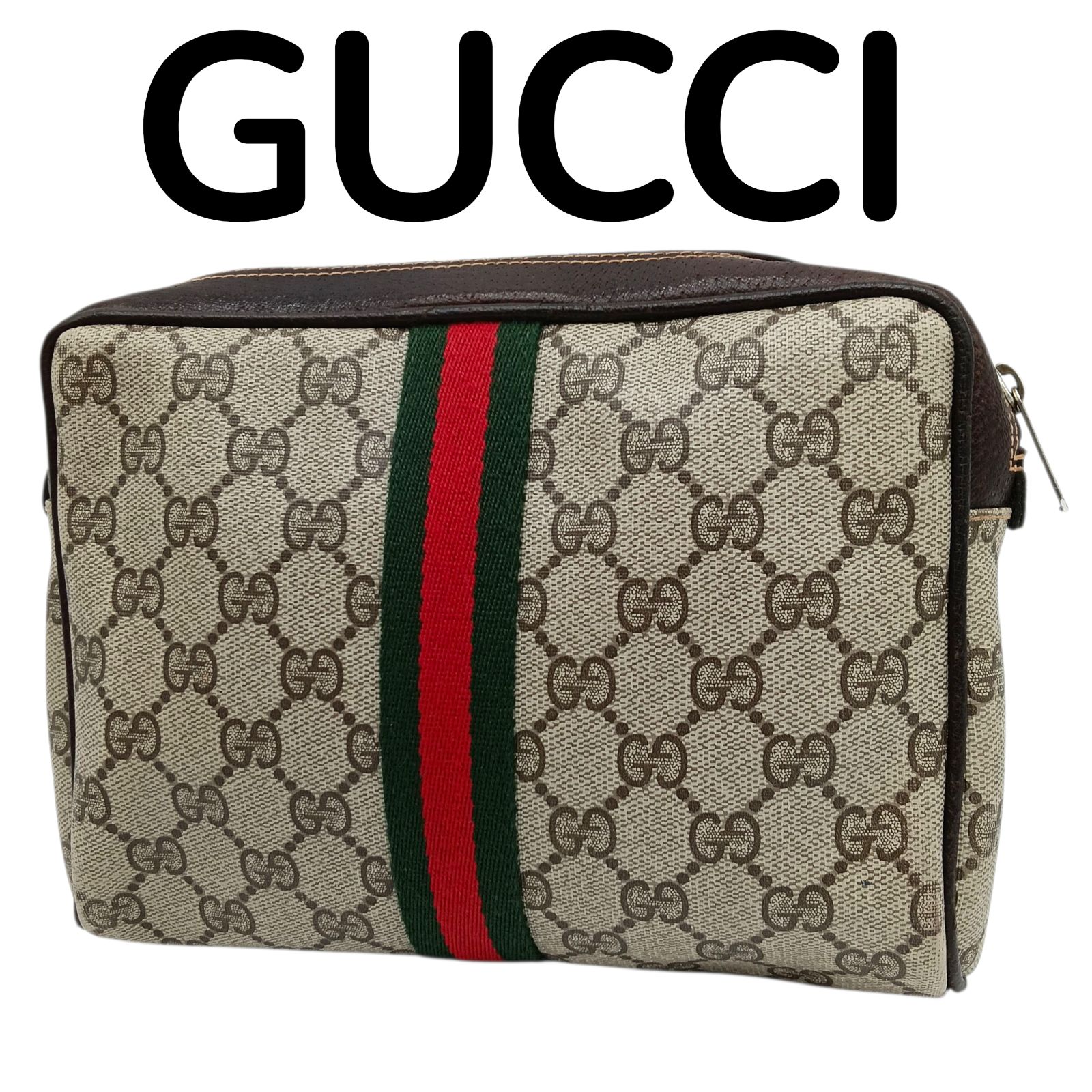 GUCCI グッチ　GG スプリーム　シェリーライン　セカンドバッグ　ポーチ GUCCI(グッチ) / オールドグッチ/GGスプリーム/シェリーライン