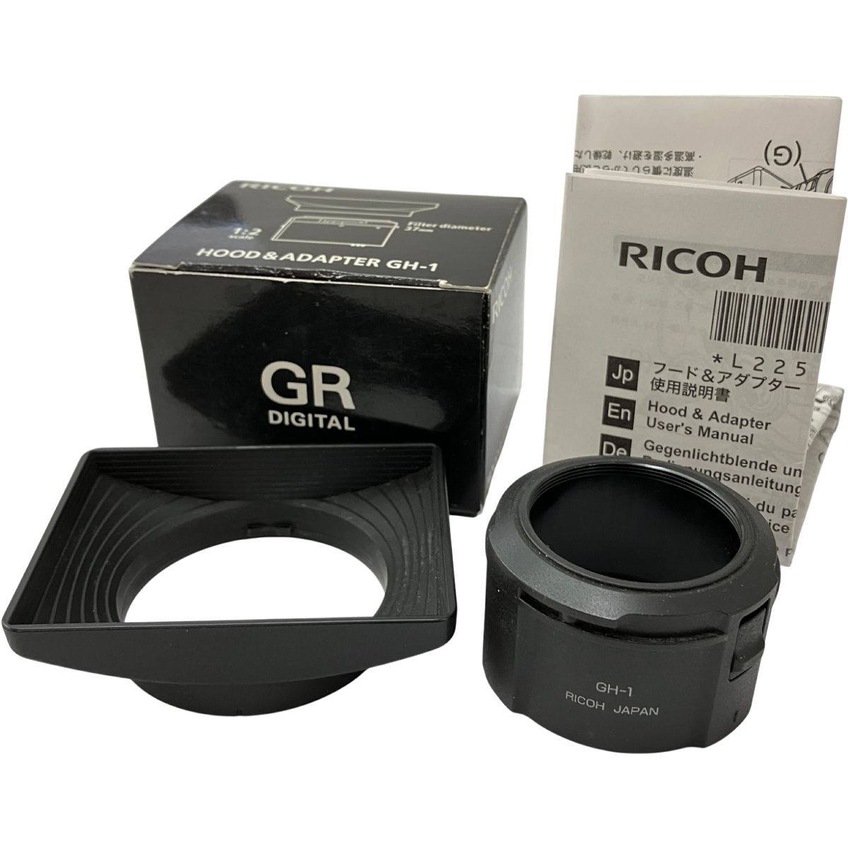 RICOH GR DIGITAL Ⅱ フード\u0026アダプターGH-1 ◇【ジャンク】RICOH 