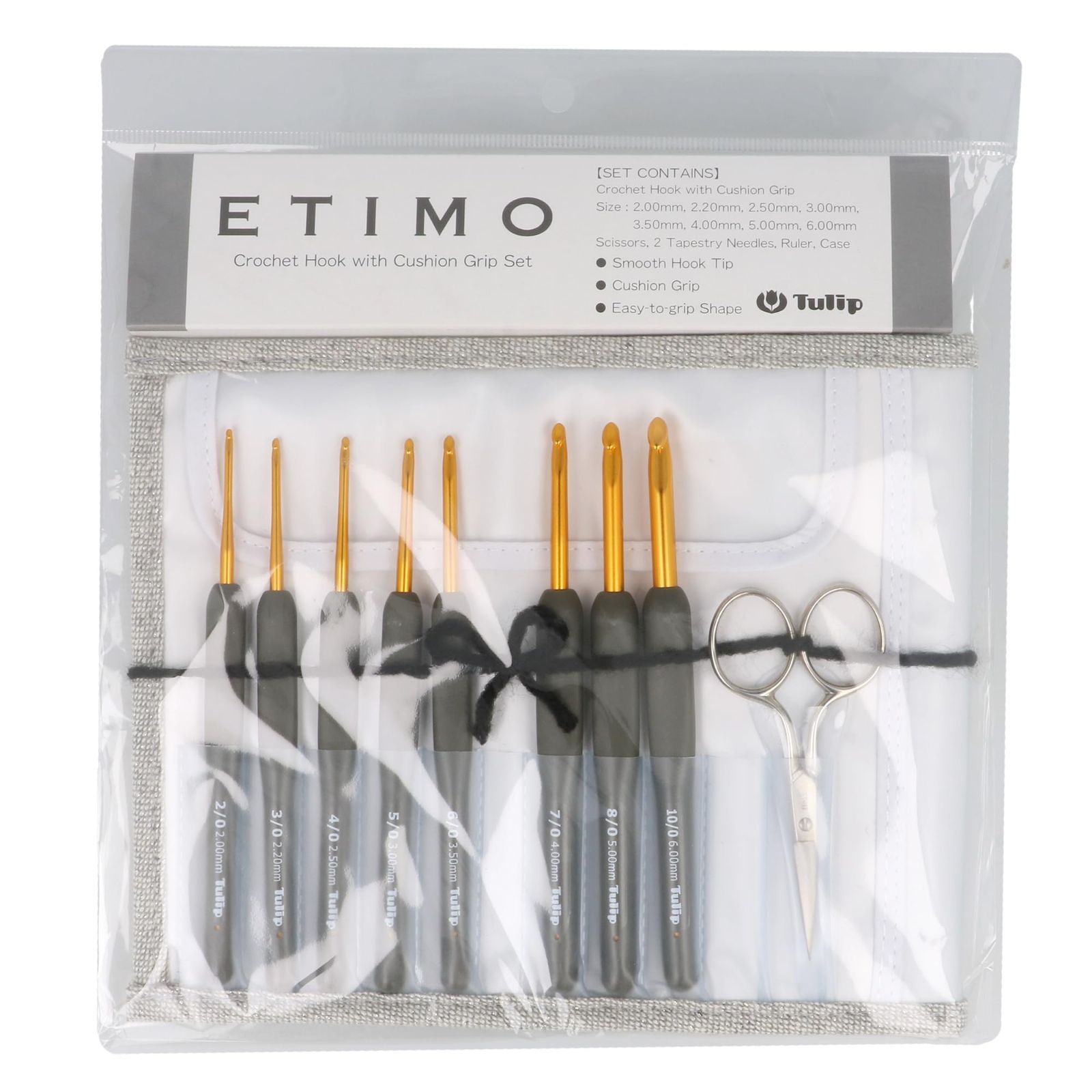 チューリップ ETIMO柄付カギ針セット