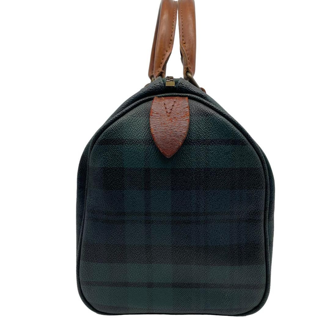 RALPH LAUREN ラルフローレン ボストンバッグ PVC/レザー 深緑