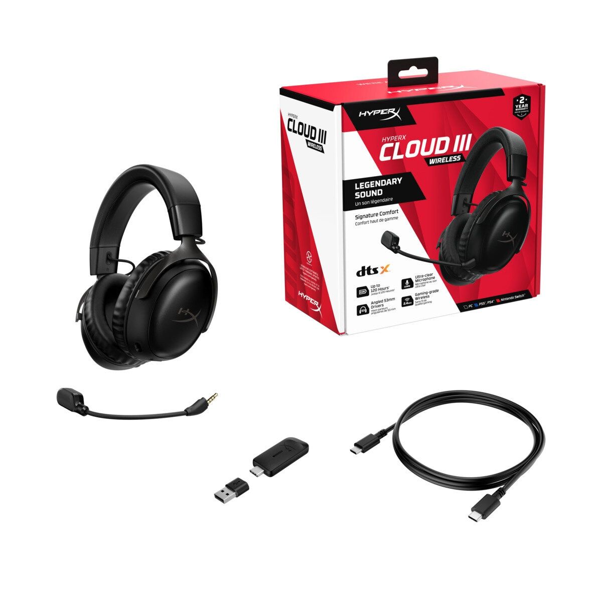 CLOUDIII ワイヤレスゲーミングヘッドセット