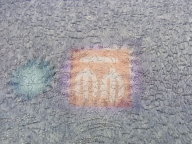 平和屋本店□極上 久保田一竹 幻の辻が花 太鼓柄袋帯 絞り 暈し染め 金  