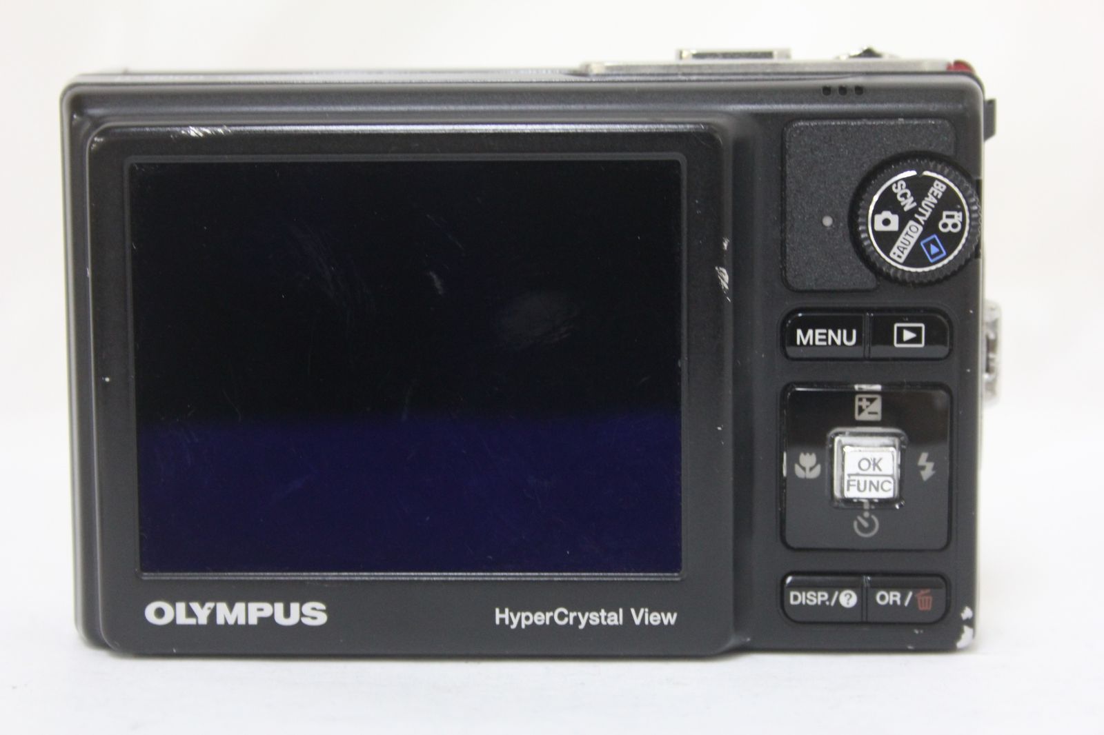 OLYMPUS μ9000 動作確認済 バッテリー付き 返品保証】 オリンパス Olympus μ-9000 ブラック 10x バッテリー