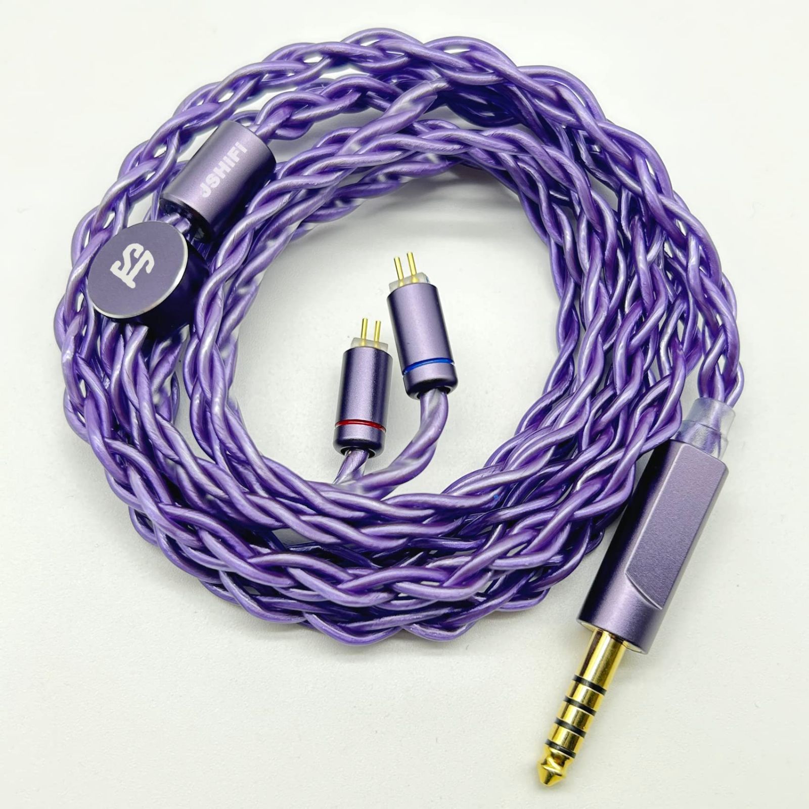 新着商品】【JSHiFi-Lavender】2pin4.4mmリケーブル 4.4mm銀メッキと銅