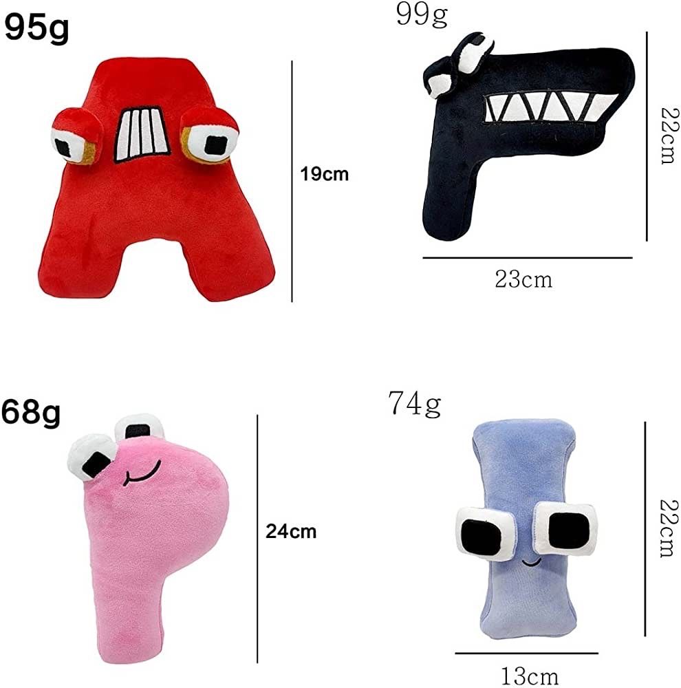 アルファベットのおもちゃ ロア ぬいぐるみ 教育用ぬいぐるみ (4PCS