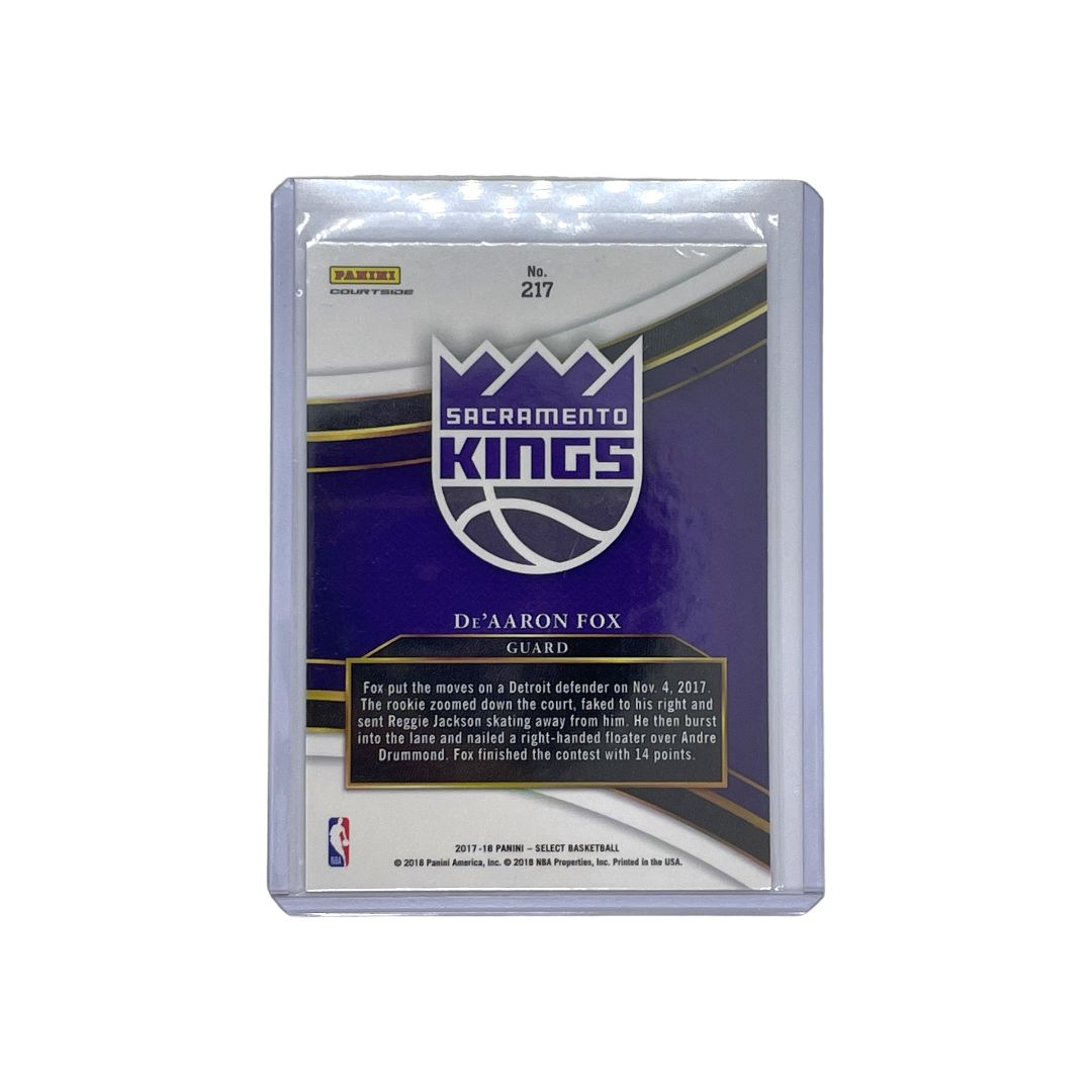 PANINI NBAカード SELECT COURTSIDE DE&#39;AARON FOX #217 送料無料 中古 IT1 PANINI NBAカード SELECT COURTSIDE DE'AARON FOX #217 送料無料