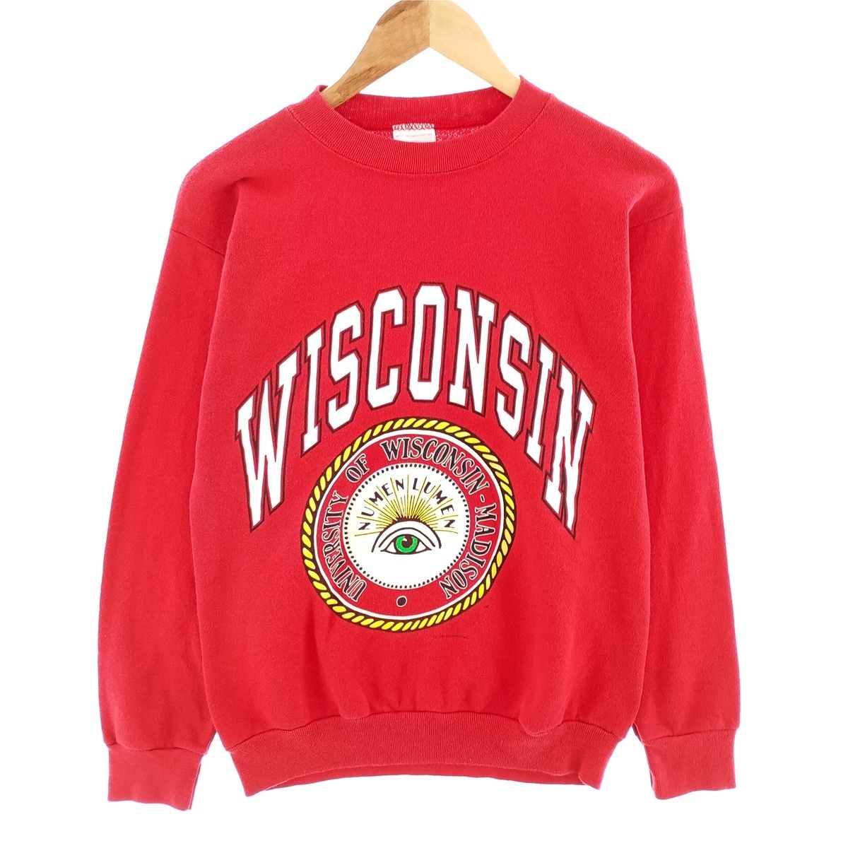 古着 90年代 HERO WISCONSIN ウィスコンシン大学 カレッジスウェット 