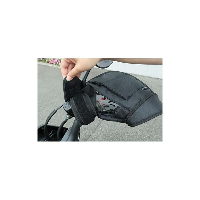 MARUTO マルト ハンドルカバー ブラック 大型バイク-ビッグスクーター用 防寒 HC-OB7800