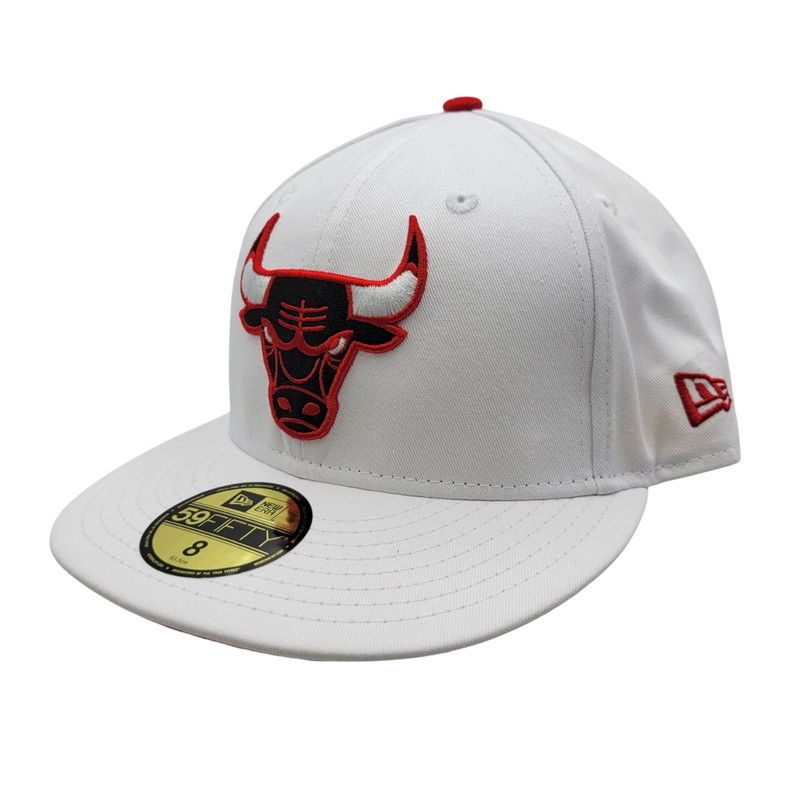 NEW ERA ニューエラ CHICAGO BULLS SIX TIME CHAMPIONS WORLD CAP シカゴブルズ6タイム キャップ 帽子 8 63.5cm ホワイト メンズ|レディース 185-250427-as-20-izu