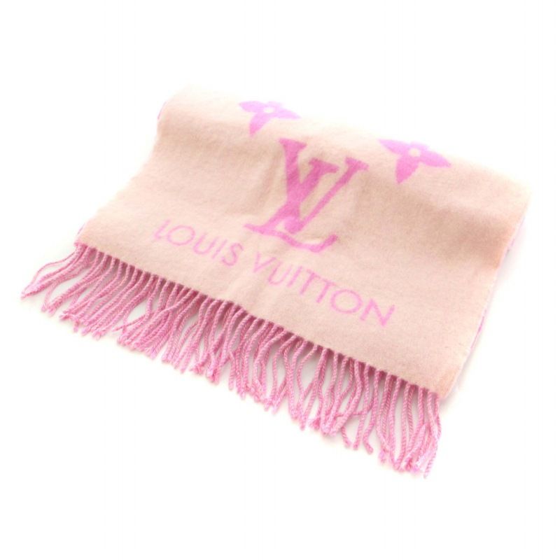 Louis Vuitton ヴィトン ピンク ロゴマフラー レイキャビック Louis Vuitton ヴィトン ピンク ロゴマフラー レイキャビック マフラー