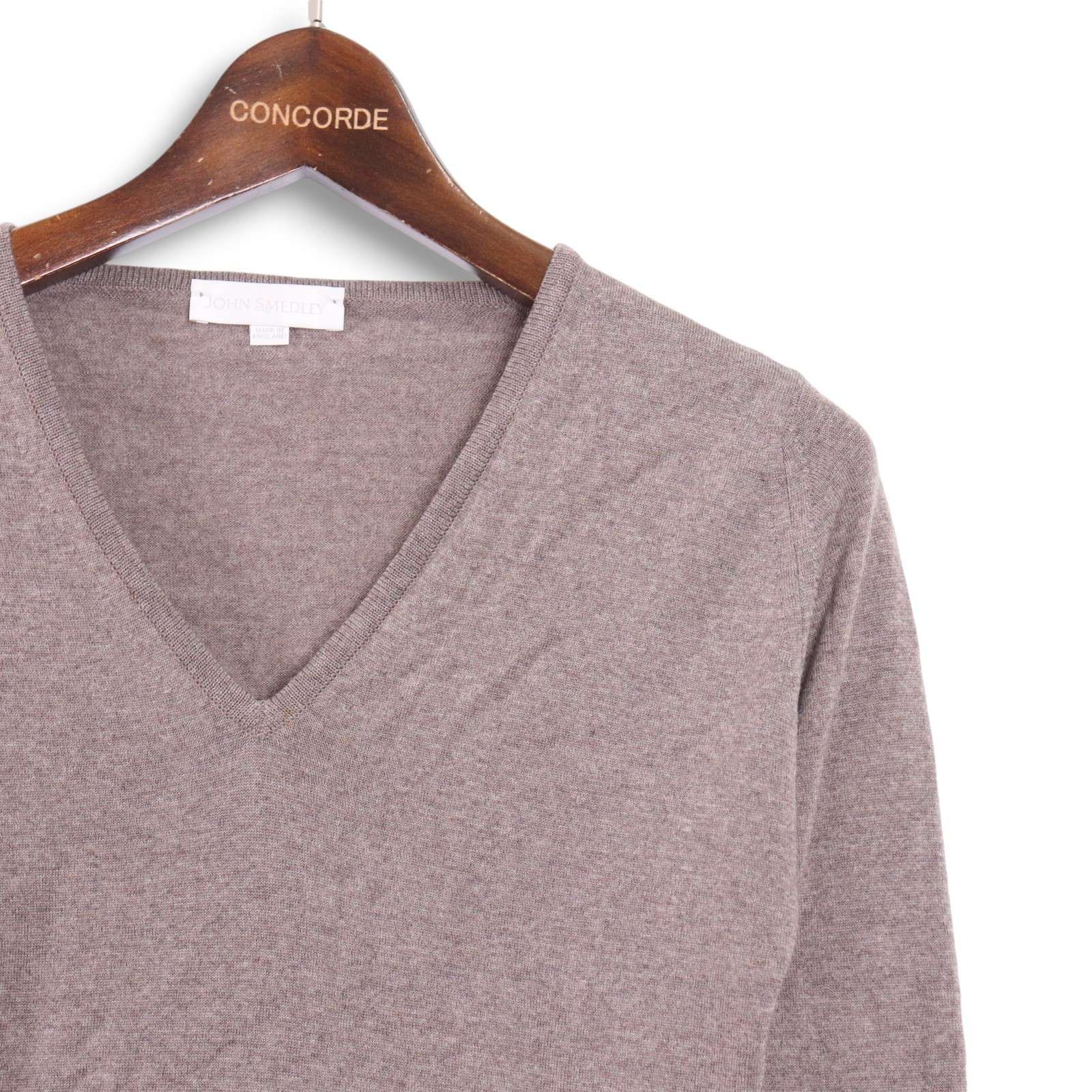 英国製☆ JOHN SMEDLEY ジョンスメドレー 秋冬 NZメリノ ウール100 