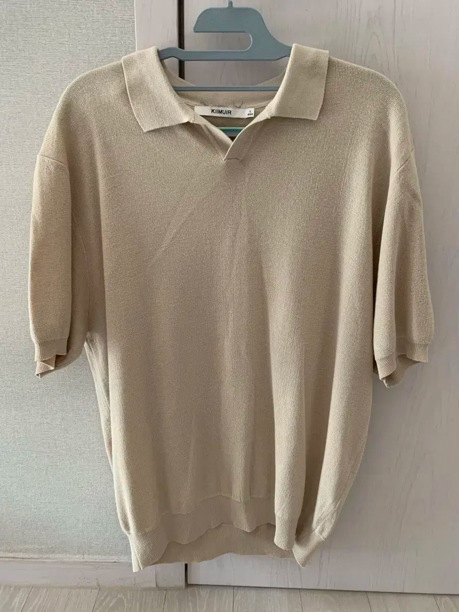 リネン カラー ニット セーター L