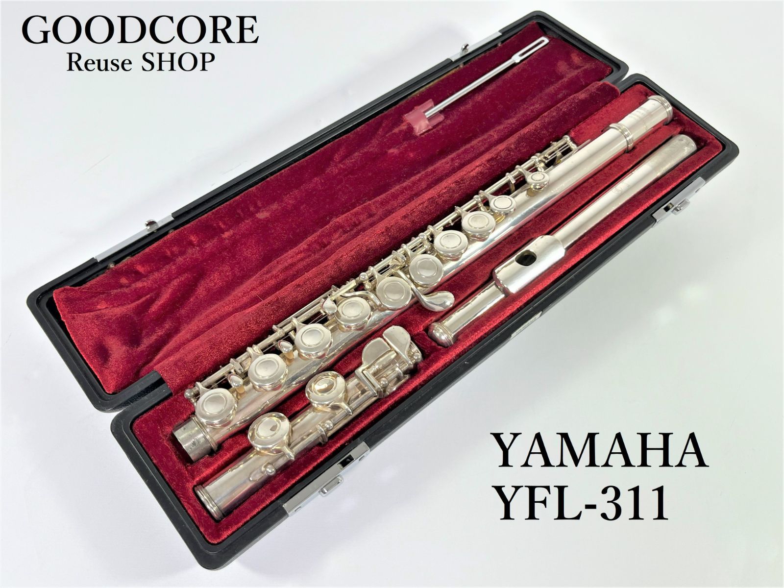 YAMAHA ヤマハ SILVER シルバー YFL-311 YFL311 フルート ケース付属 ...