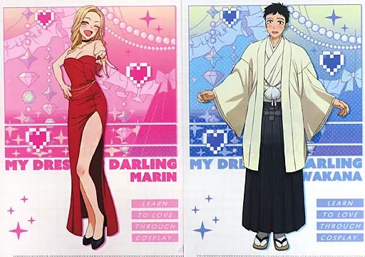 中古】クリアファイル 喜多川海夢＆五条新菜 A4クリアファイルセットA