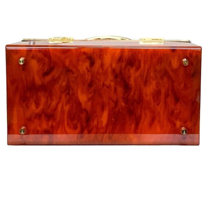 【美品】ボルサソベラナ バニティバッグ ハンドバッグ Red×Gold 極美品】ボルサソベラナ バニティバッグ ハンドバッグ Red×Gold