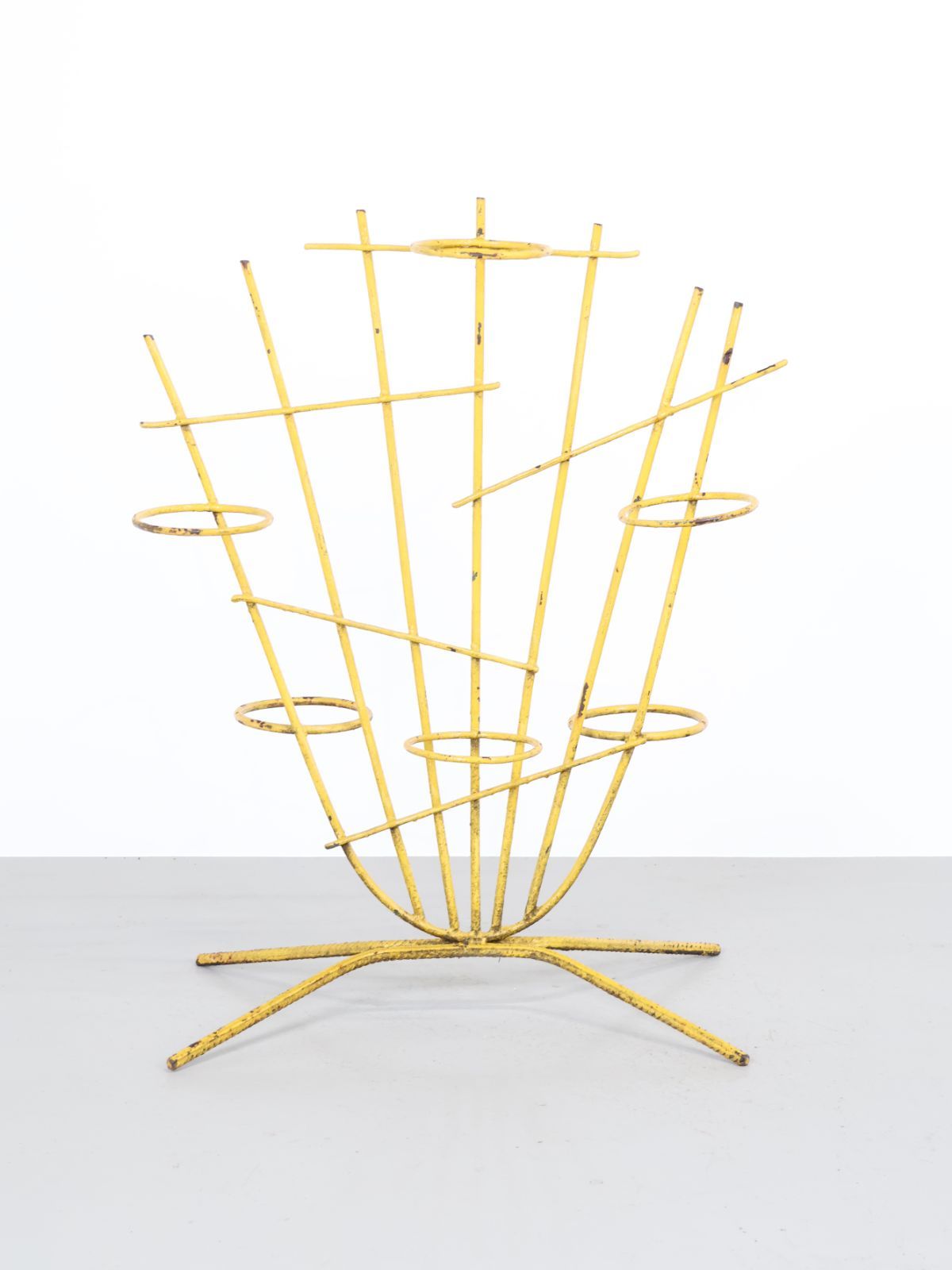 1960年代 ヴィンテージ アイアン ユニーク プランターラック