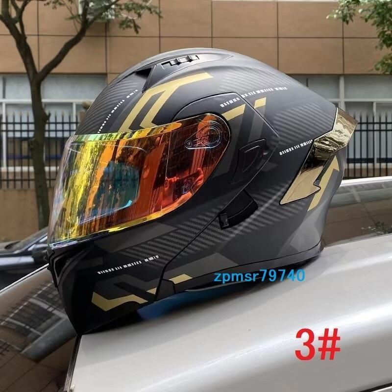 人気アイテムが再入荷! 人気 フリップアップヘルメット ダブルレンズ オンロードフルフェイスヘルメット 【最新作入荷】