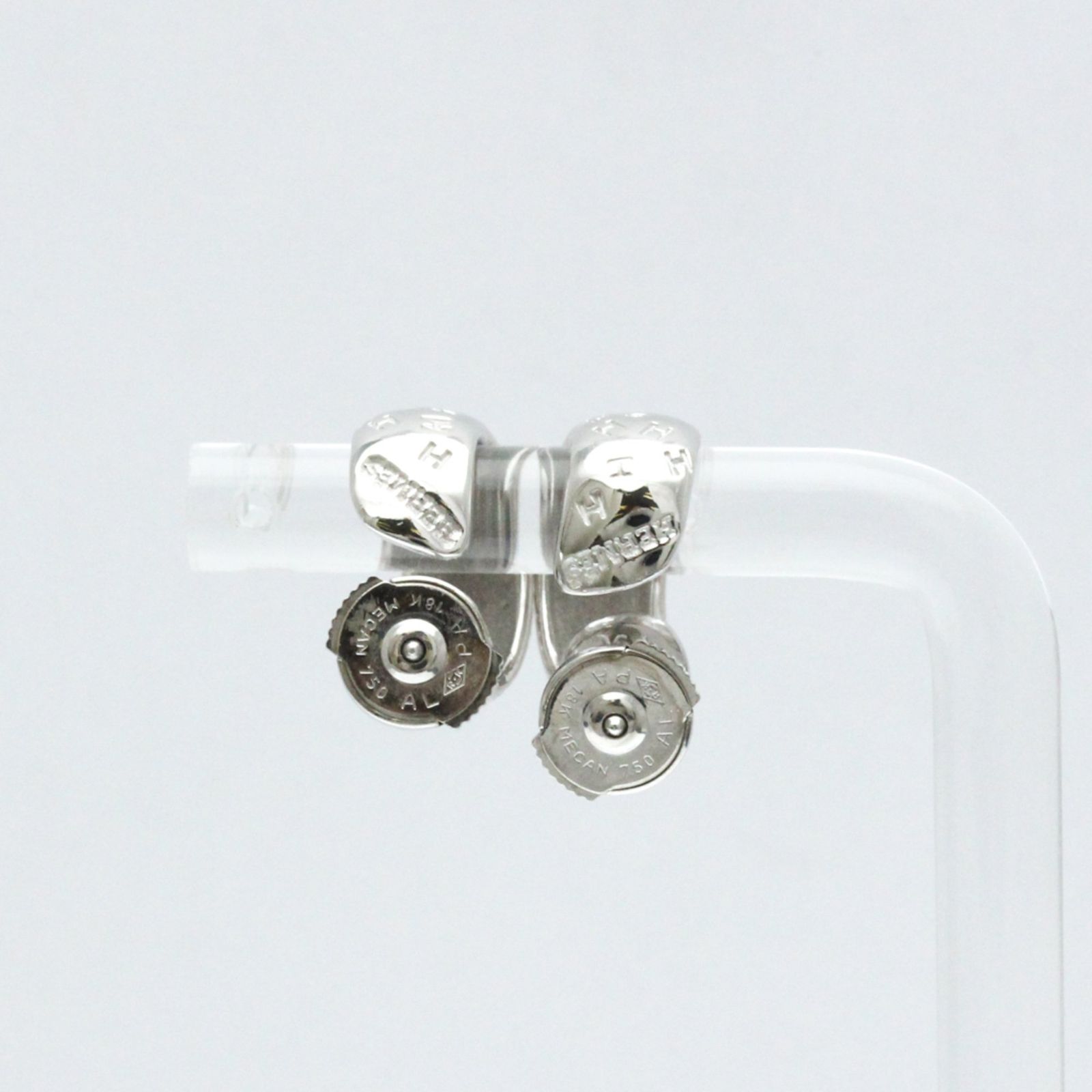 HERMES エルメス トゥーブー・フープピアス/K18WG/750-7.2g