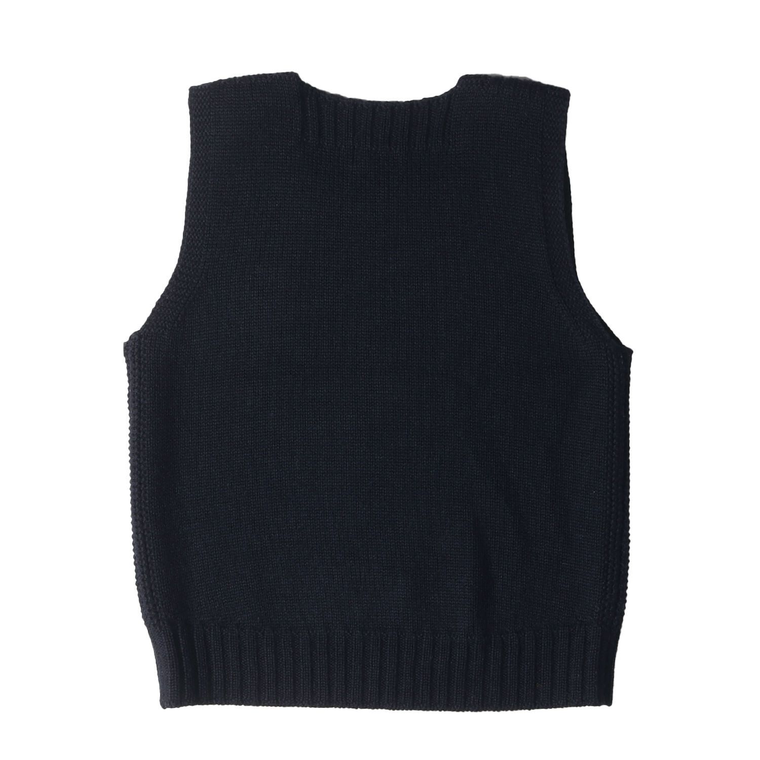 At LAST&CO アットラスト ベスト サイズ:38 BUTCHER PRODUCTS レッドクロス ウール ニットベスト RED CROSS  KNIT VEST ネイビー 紺 トップス セーター【メンズ】 - メルカリ