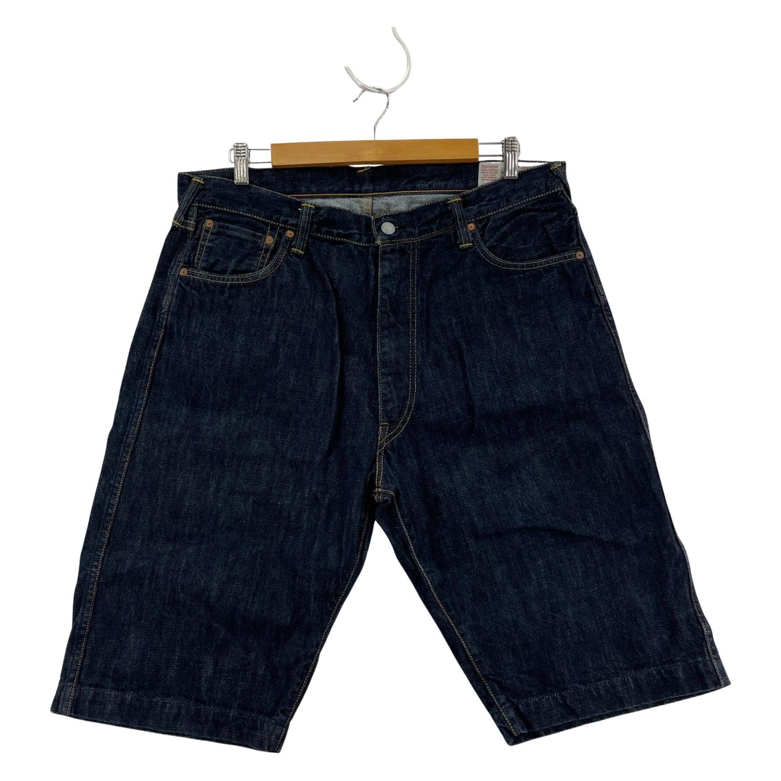 EVISU エビス 7001 ハーフデニムパンツ size36|ネイビー