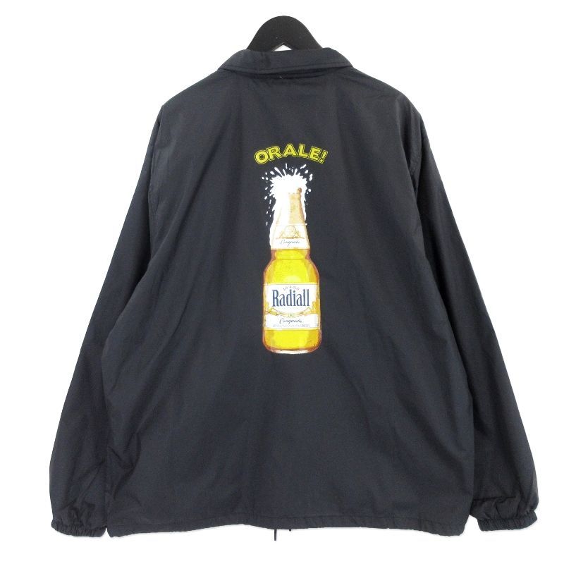 未使用 RADIALL ラディアル ナイロン コーチジャケット RAD-23SS-JK005 BEACH BUM WINDBREAKER JACKET 40oz BEER XL タグ付き20018756