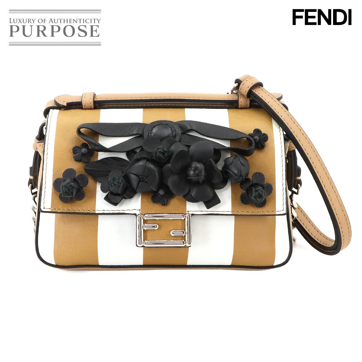 未使用 展示品 フェンディ FENDI ダブル マイクロ バケット 2way  