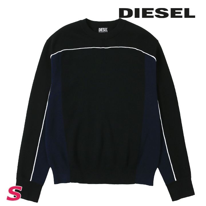 新品・未使用 ディーゼル DIESEL [Sサイズ] 長袖ニットセーター メンズ 