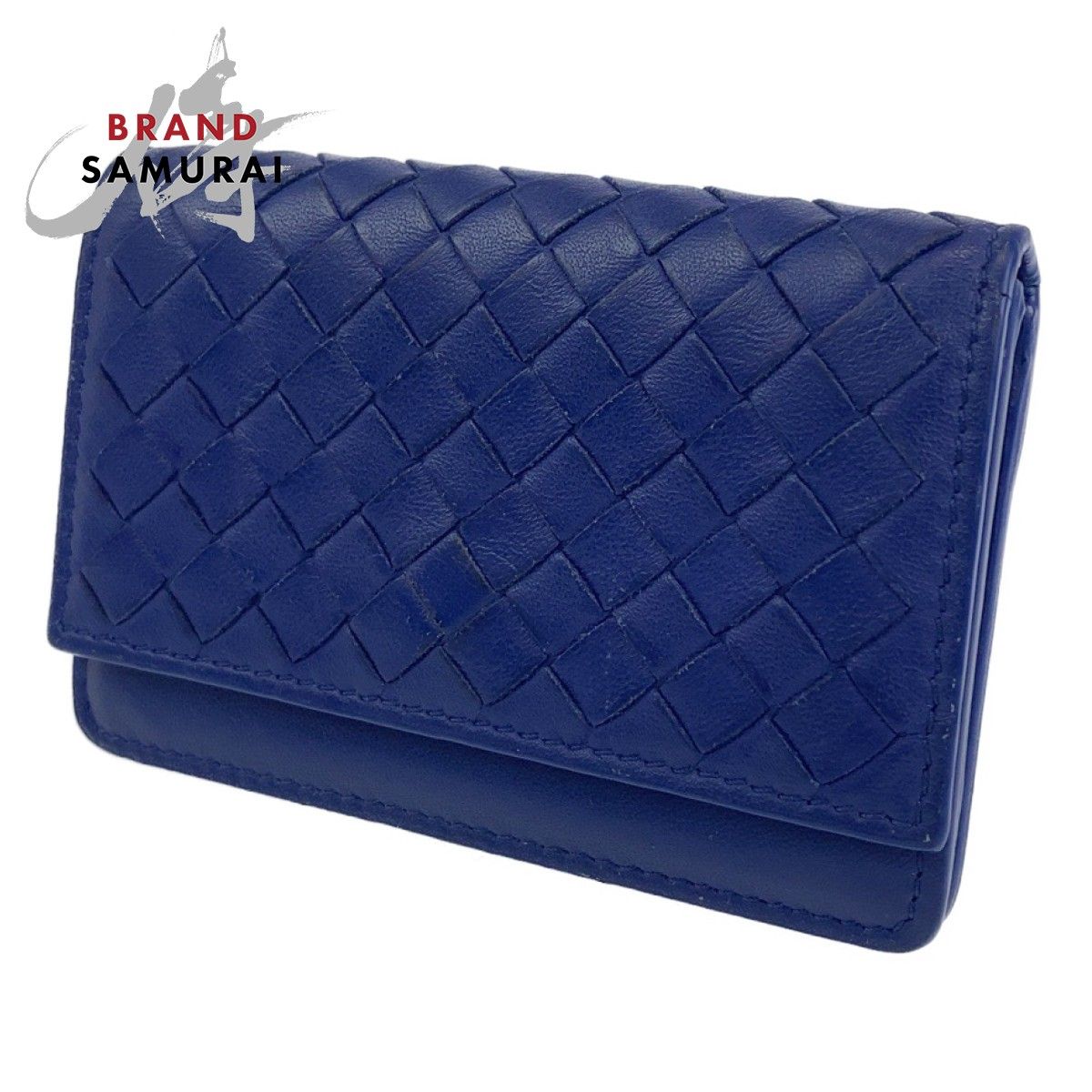 BOTTEGAVENETA ボッテガヴェネタ イントレチャート ブルー 青 レザー 