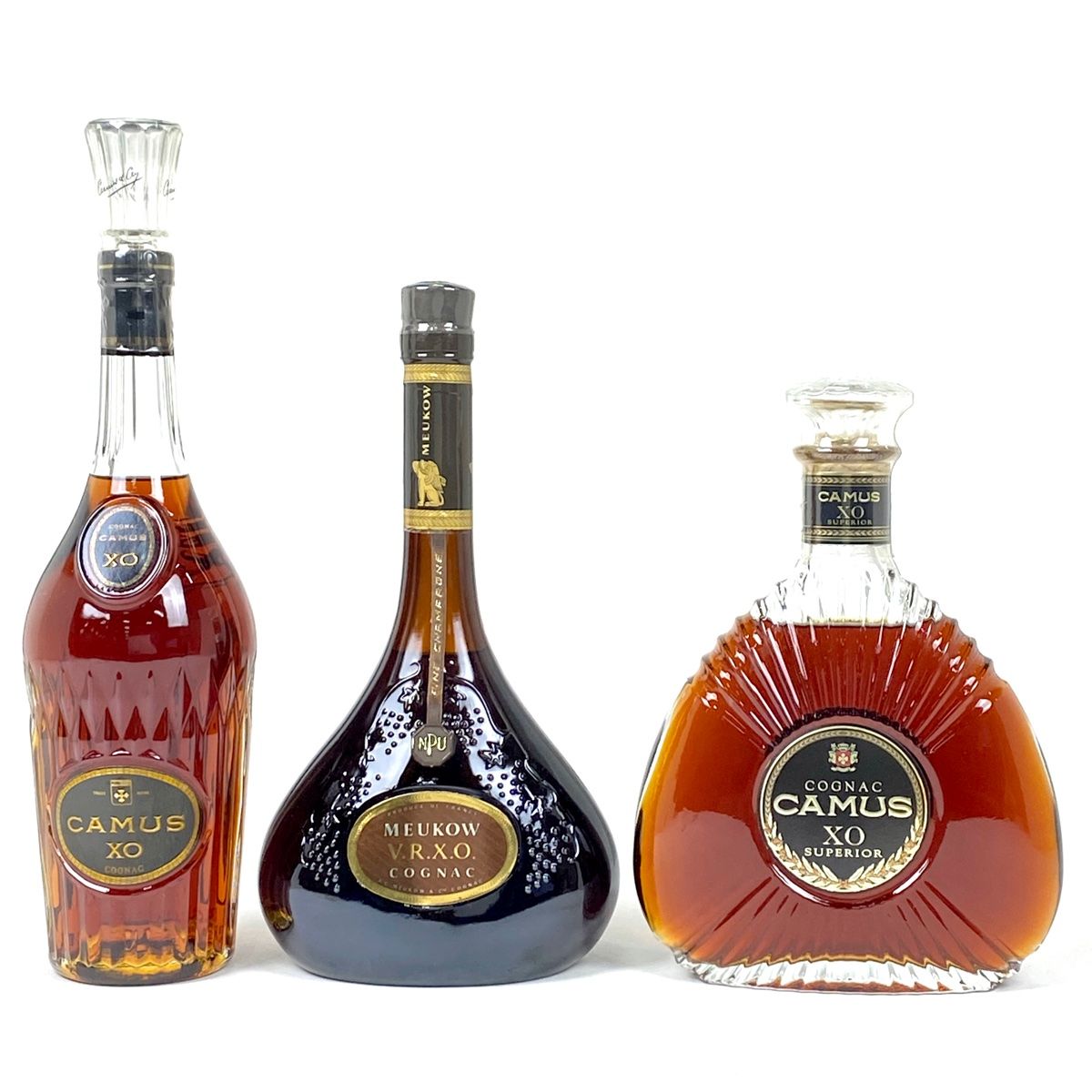 3本 レミーマルタン カミュ ミュコー コニャック ブランデー