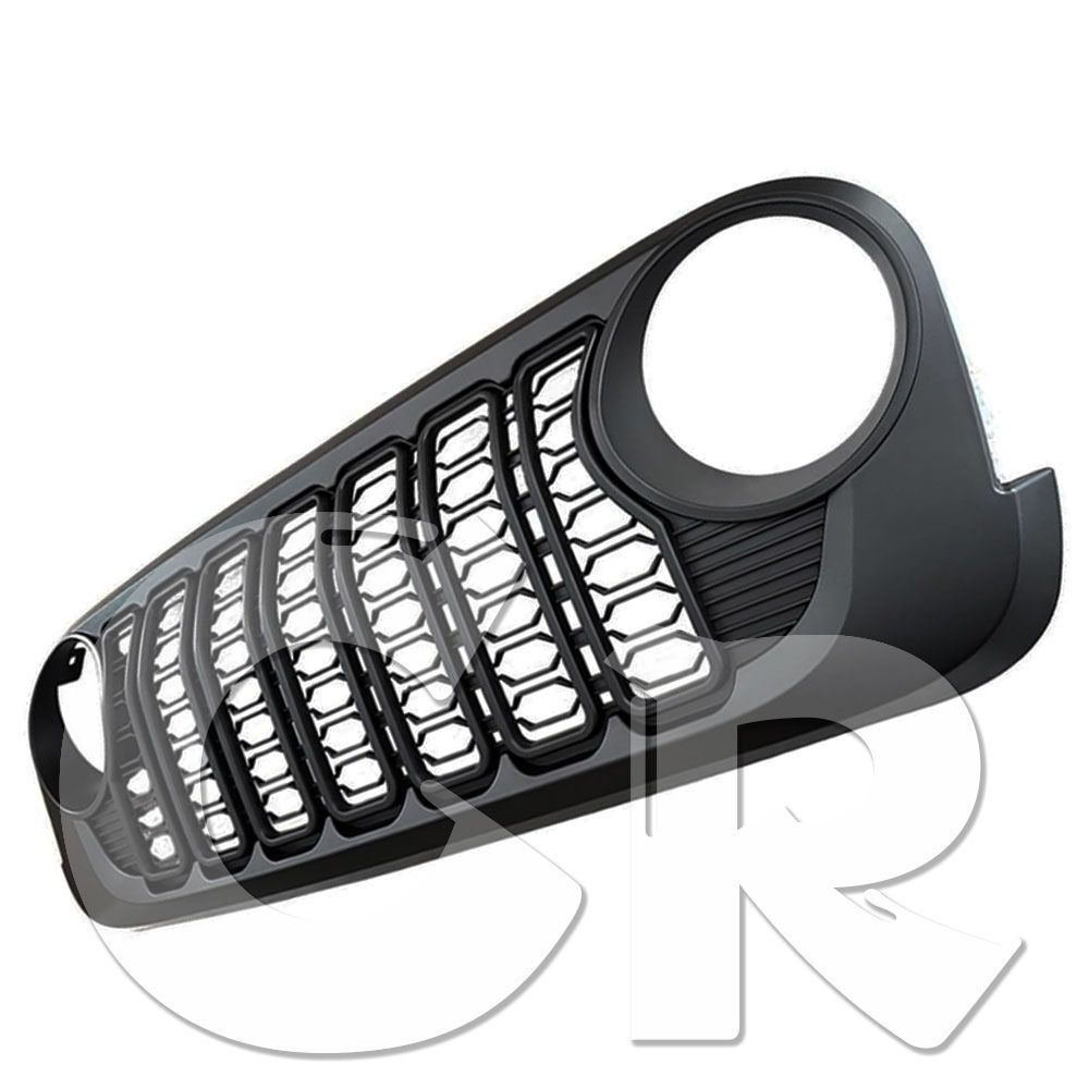 JLルック フロントグリル 07-18y ジープ JKラングラー用 JL仕様 JL