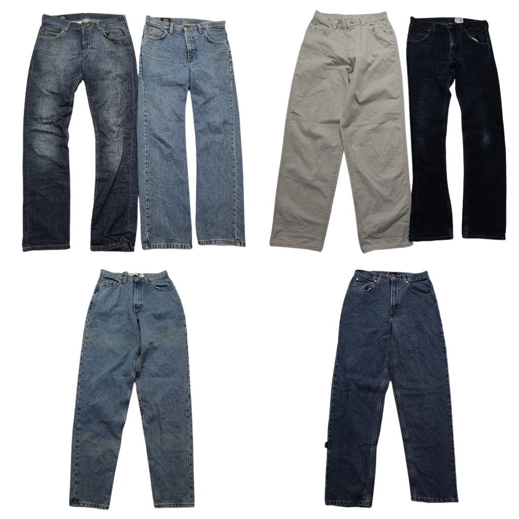 古着卸 まとめ売り ブランドmix デニム パンツ 6枚セット メンズ 30 |31 |32 |34 Lee トミーヒルフィガー GAP 古着 NC1501