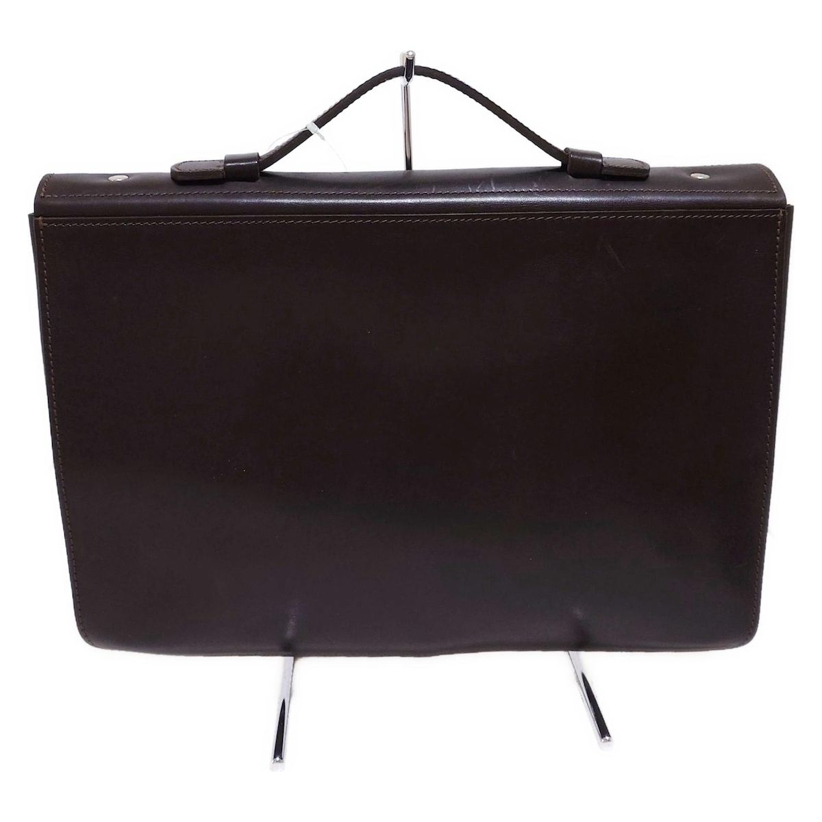 人懐っこい BREE ブリー ビジネスバッグ - ダークブラウン 本体ロックあり レザー 生産終了品