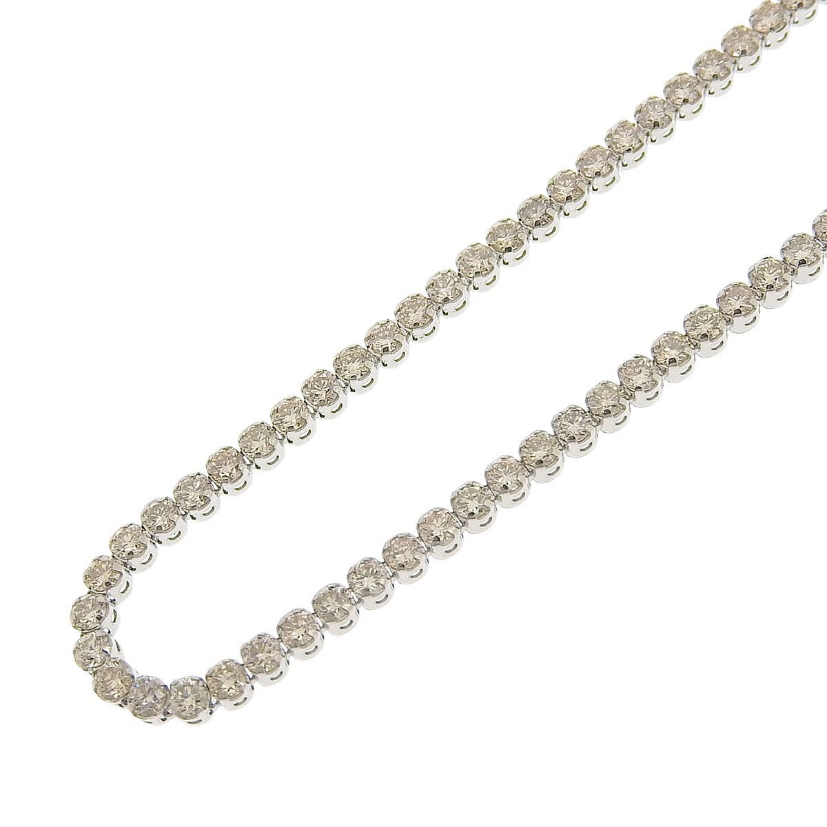 4216) Pt900 プラチナ ダイヤモンド 2.10ct テニスブレス ブレスレット 
