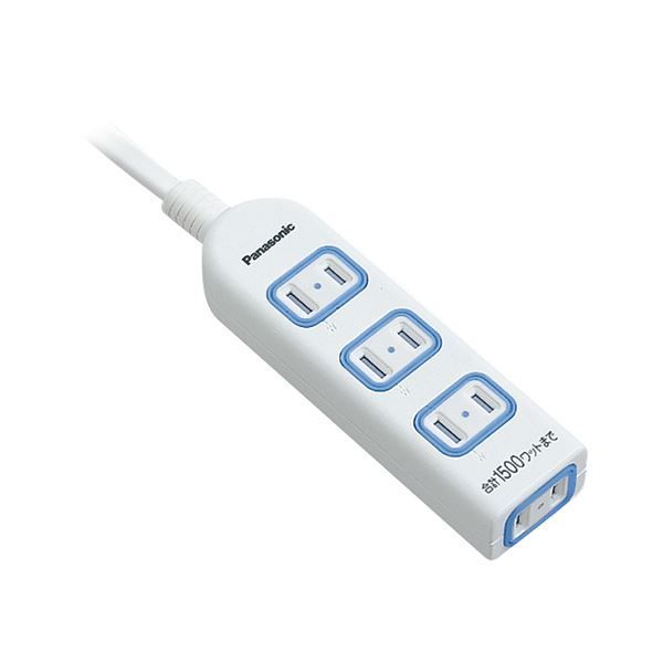 (まとめ) パナソニック ザ・タップX 2P・4個口 ホワイト 3.0m WHA2534WKP(1個)  