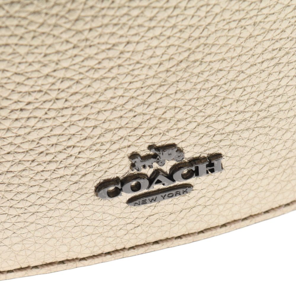 COACH (コーチ) メタリックレザートレイル2wayクロスボディバッグ